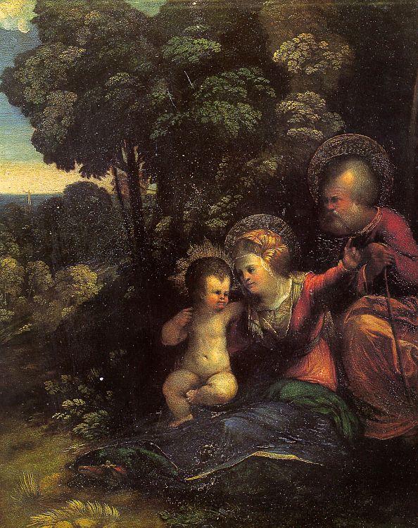 Dosso Dossi The Rest on the Flight into Egypt_4 France oil painting art